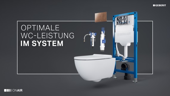 Optimale WC-Leistung im System Optimale WC-Leistung im System