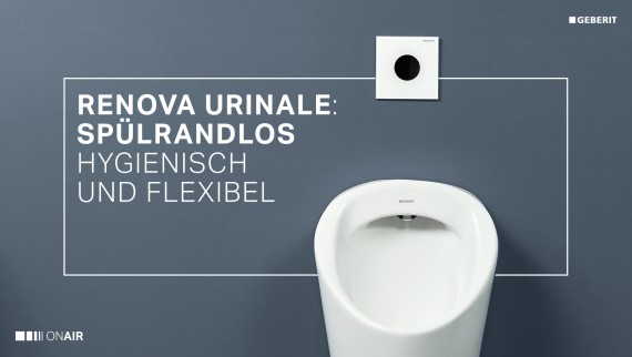 Spülrandlose Renova Urinale Spülrandlose Renova Urinale