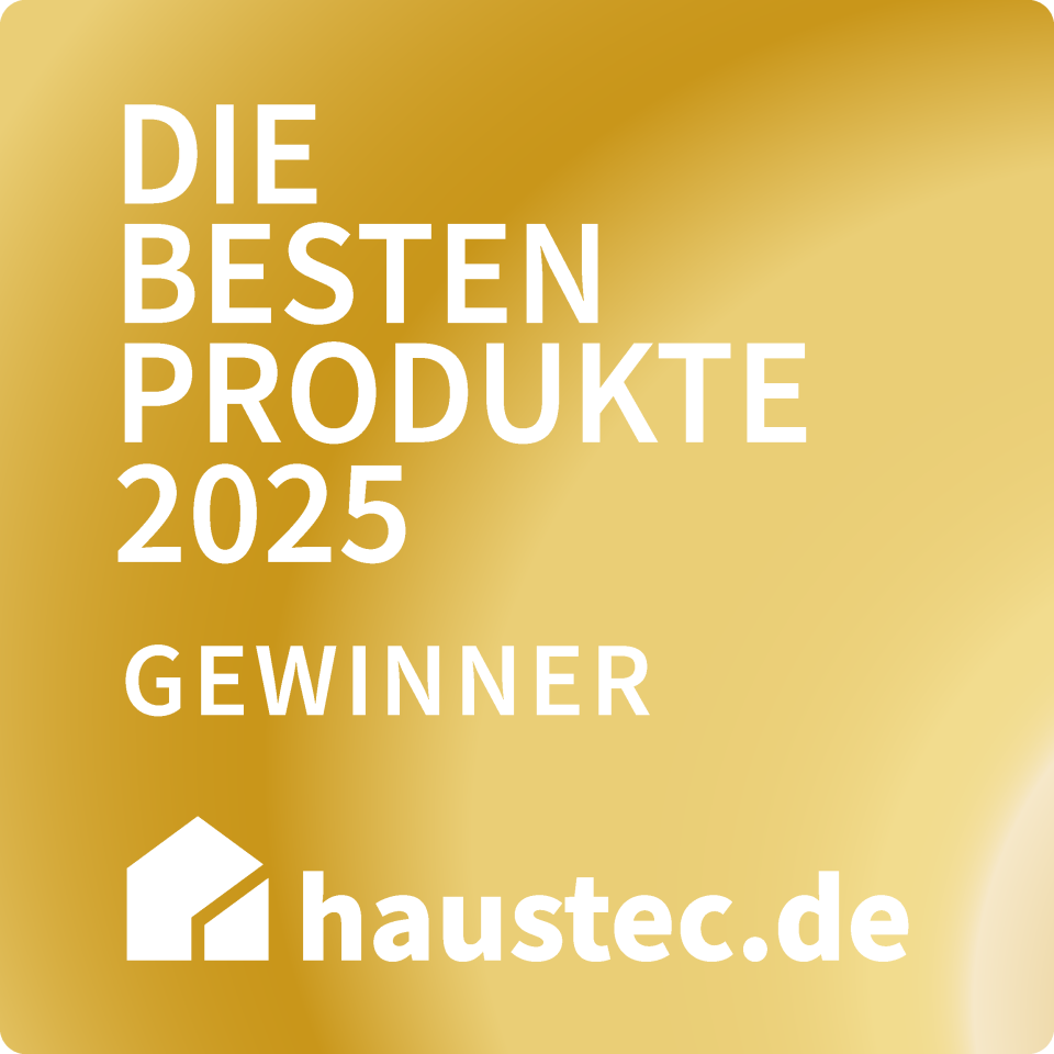 Platz 1 bei der haustec.de Leserwahl 2025 für Geberit Silent-Pro SuperTube Platz 1 bei der haustec.de Leserwahl 2025 für Geberit Silent-Pro SuperTube
