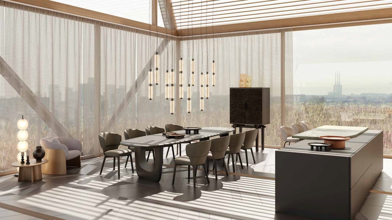 "H.O.M.E. Haus 2023": Die moderne Wohnküche (© Earchstudio / O&O Baukunst) "H.O.M.E. Haus 2023": Die moderne Wohnküche (© Earchstudio / O&O Baukunst)