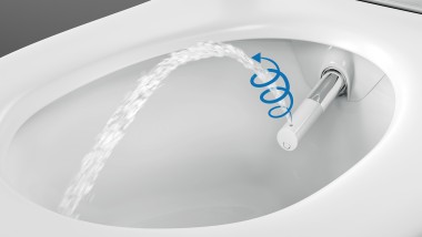 WhirlSpray-Duschtechnologie, Geberit AuqaClean Sela