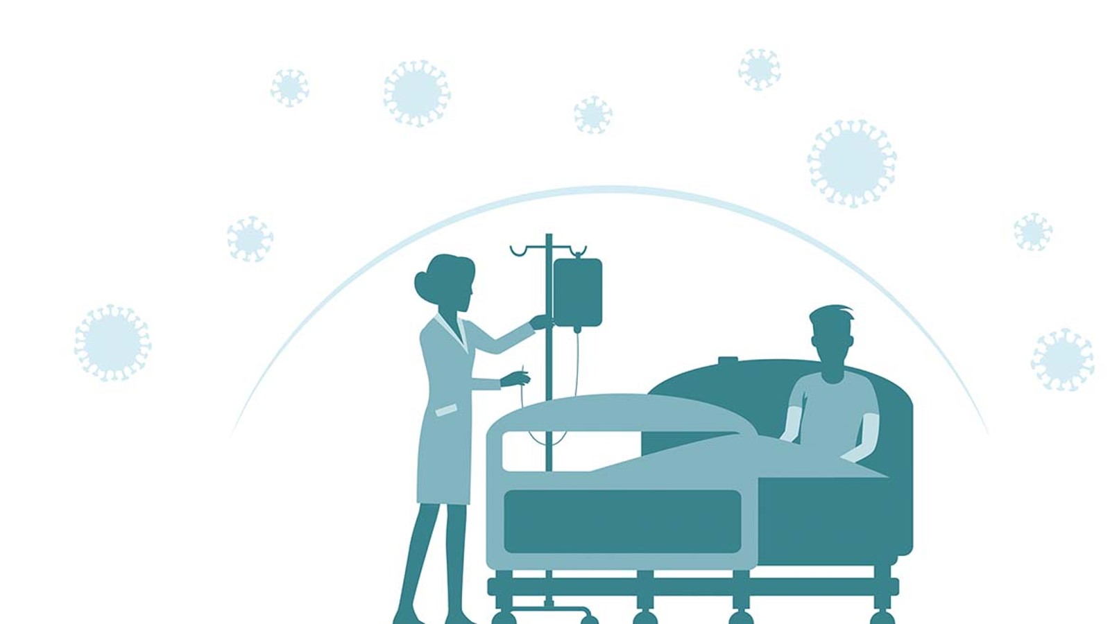 Krankenschwester kümmert sich um Patient Krankenschwester kümmert sich um Patient