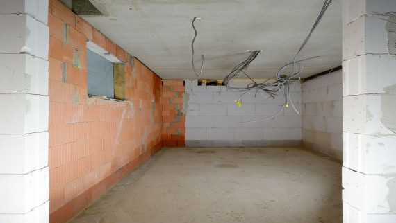 Das Mietshaus der Familie Müller-Wiefel: Rohbau Gäste-WC Das Mietshaus der Familie Müller-Wiefel: Rohbau Gäste-WC