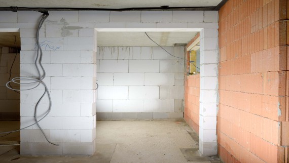 Das Privathaus der Familie Müller-Wiefel: Rohbau Gäste-WC Das Privathaus der Familie Müller-Wiefel: Rohbau Gäste-WC