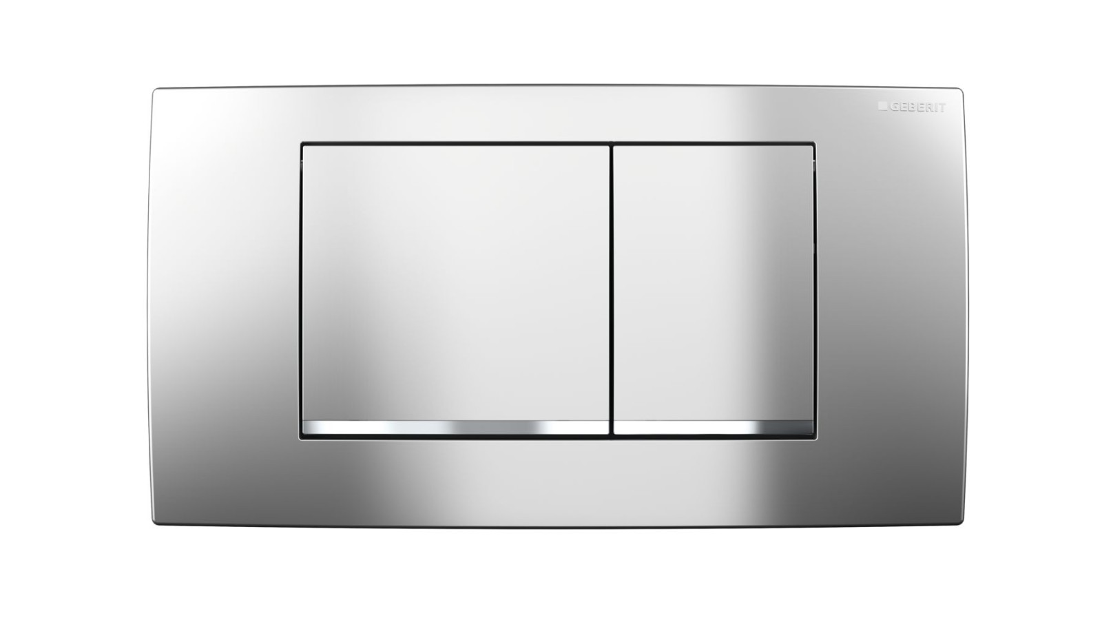 Geberit Twinline30 in chrom matt und easy-to-clean-beschichtet