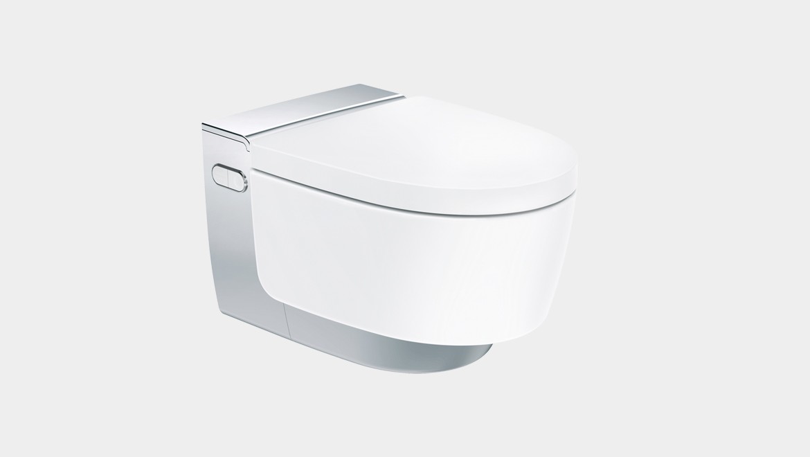 Geberit AquaClean Mera Dusch-WC, designt von Christoph Behling