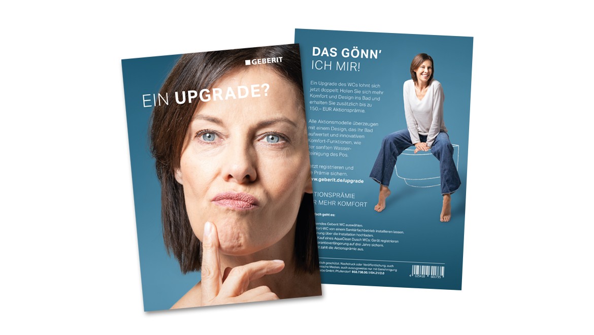 Geberit WC-Upgrade Flyer Geberit WC-Upgrade Flyer