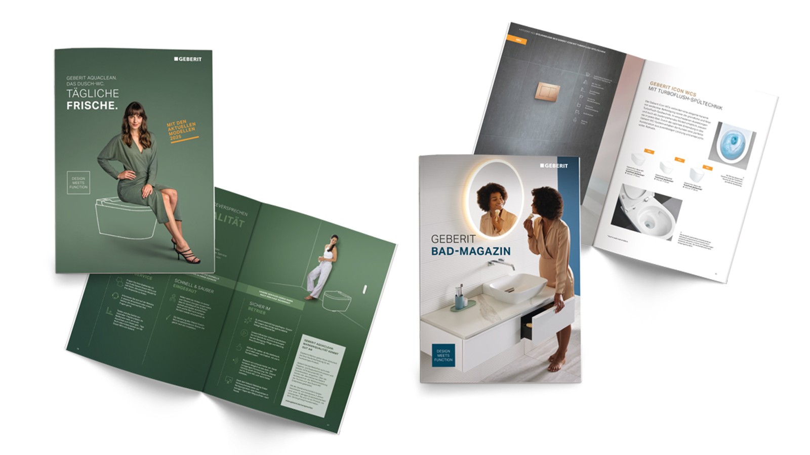 Geberit Bad-Magazin und Geberit AquaClean Produktbroschüre Geberit Bad-Magazin und Geberit AquaClean Produktbroschüre