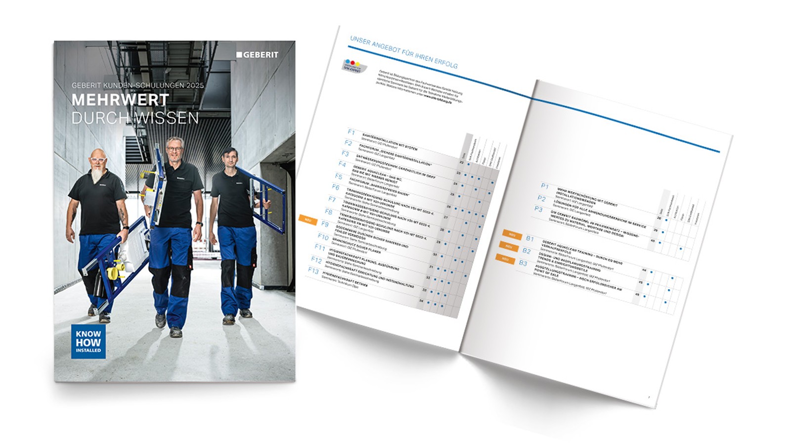 Geberit Seminarbroschüre 2025 Geberit Seminarbroschüre 2025