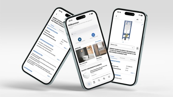 Geberit Pro: die App für Sanitärinstallateure Geberit Pro: die App für Sanitärinstallateure