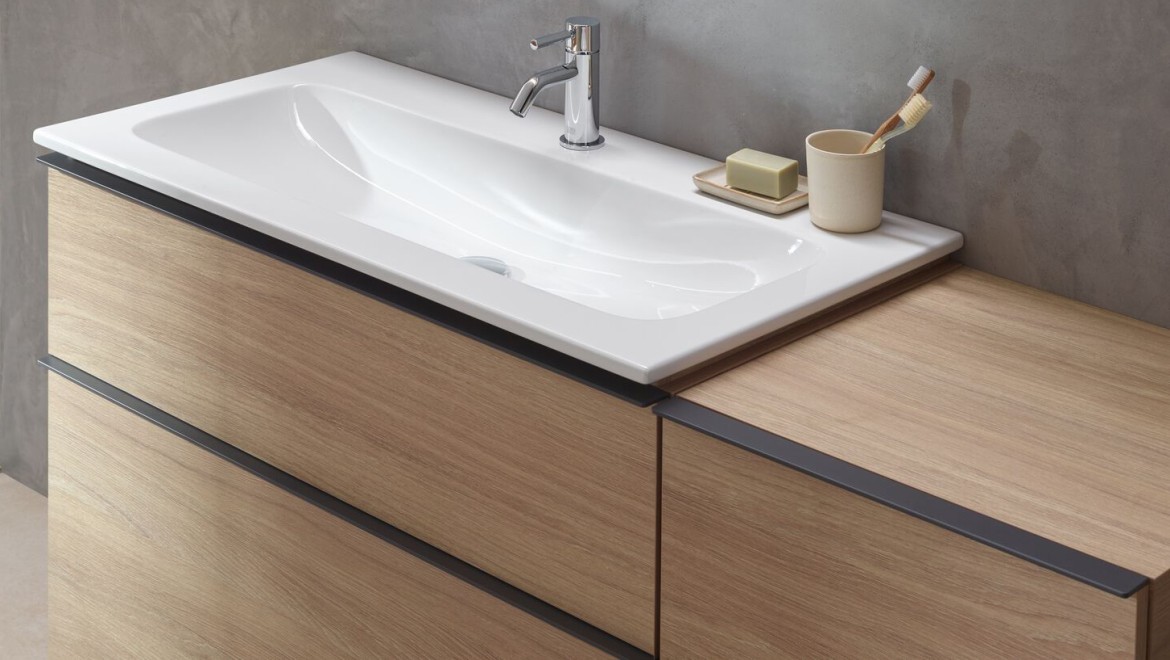 Extraschlank: Geberit iCon SlimRim Waschtisch