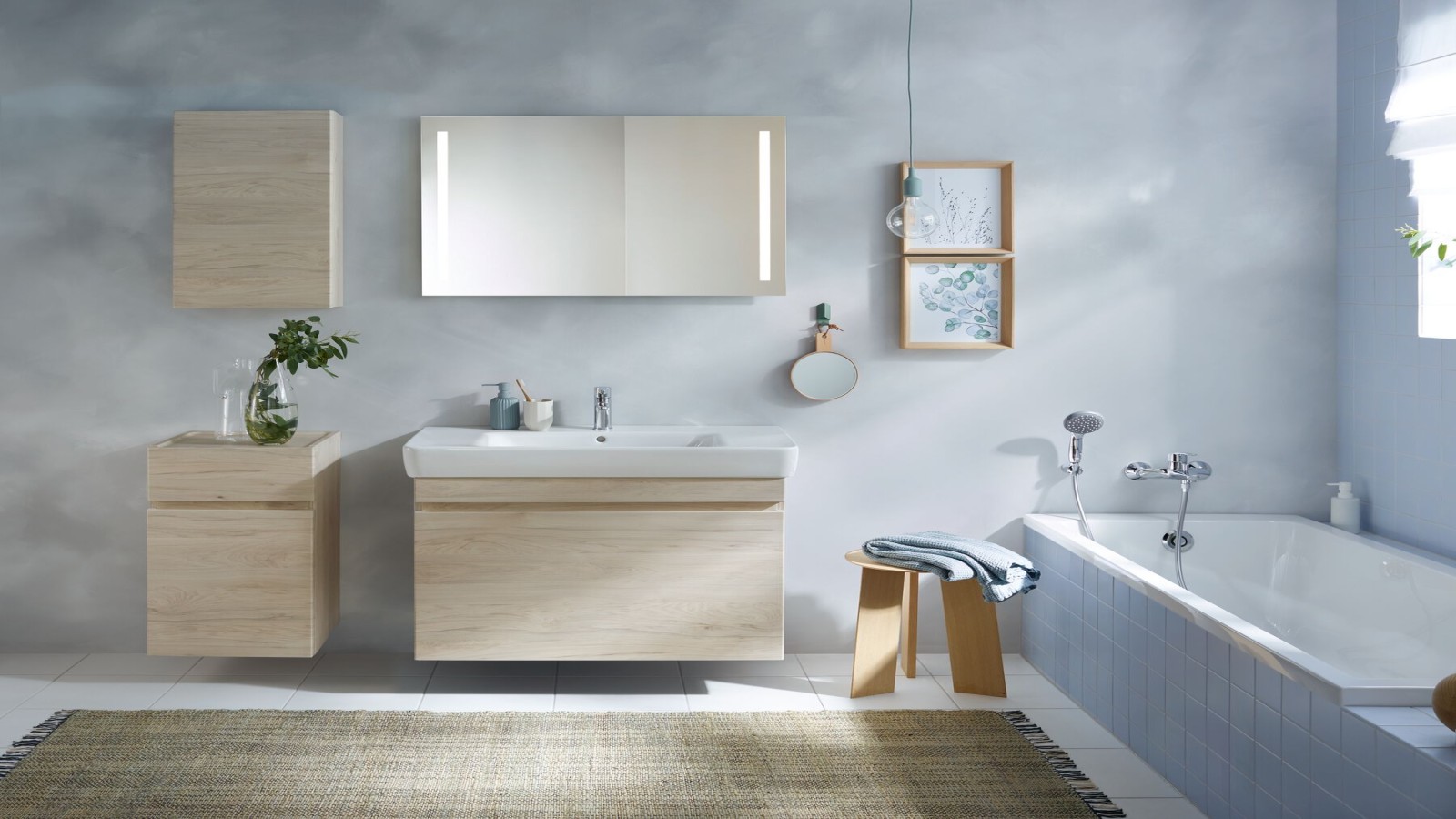 Badserie Geberit Renova Plan Nussbaum hickory hell Badserie Geberit Renova Plan Nussbaum hickory hell