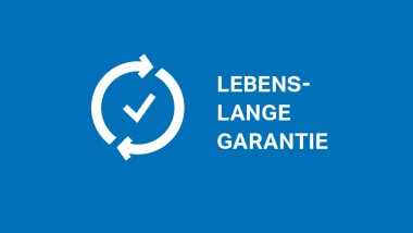 Lebenslange Garantie