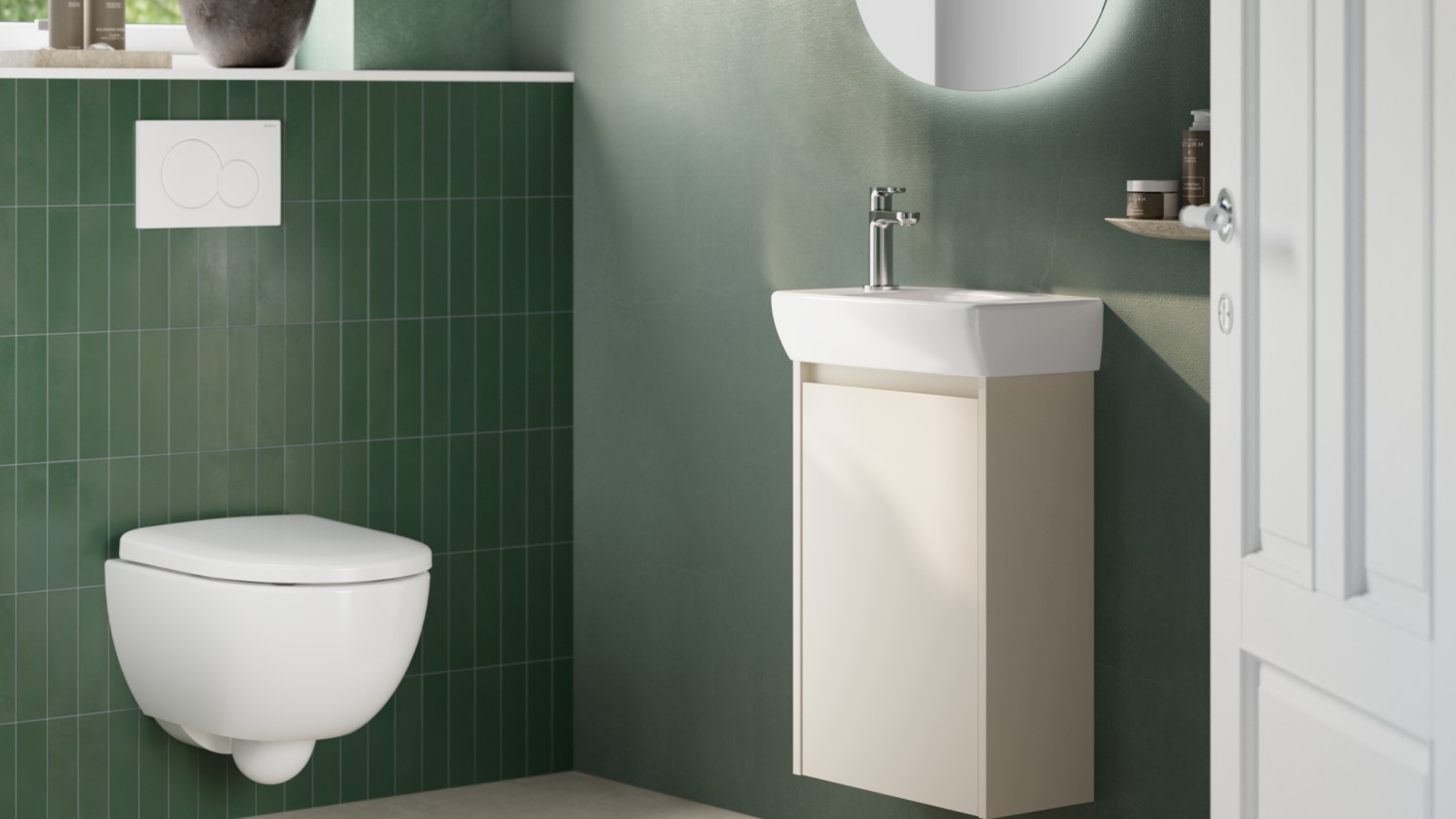 Die kompakten Badezimmermöbel der Serie Geberit Renova Compact Die kompakten Badezimmermöbel der Serie Geberit Renova Compact