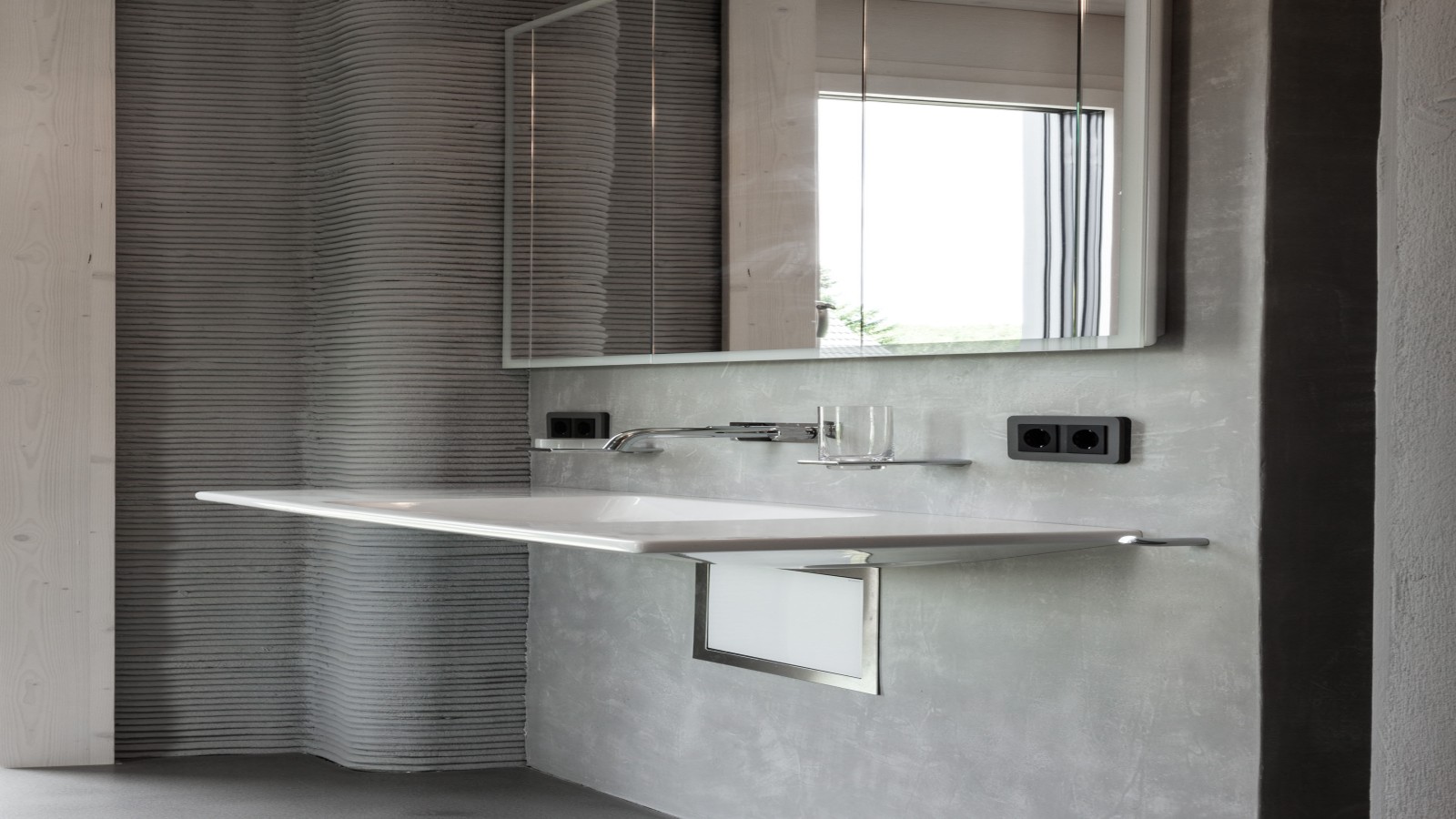 Geberit ONE Waschtisch in Deutschlands erstem Wohnhaus aus dem 3D-Drucker