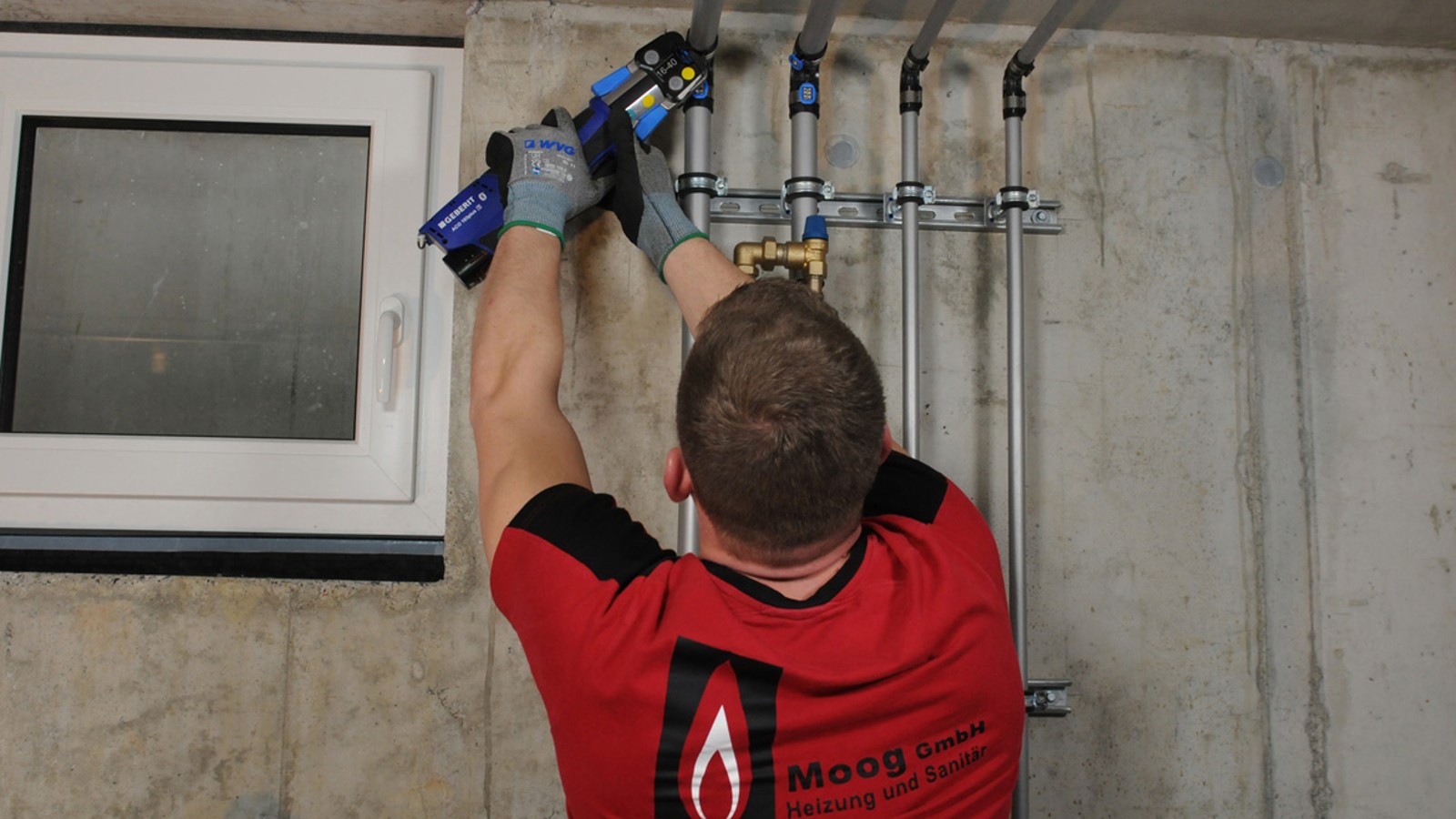 Geberit Flowfit in Dreifamilienhaus-Neubau in Salem, einer Gemeinde im Bodenseekreis. Geberit Flowfit in Dreifamilienhaus-Neubau in Salem, einer Gemeinde im Bodenseekreis.