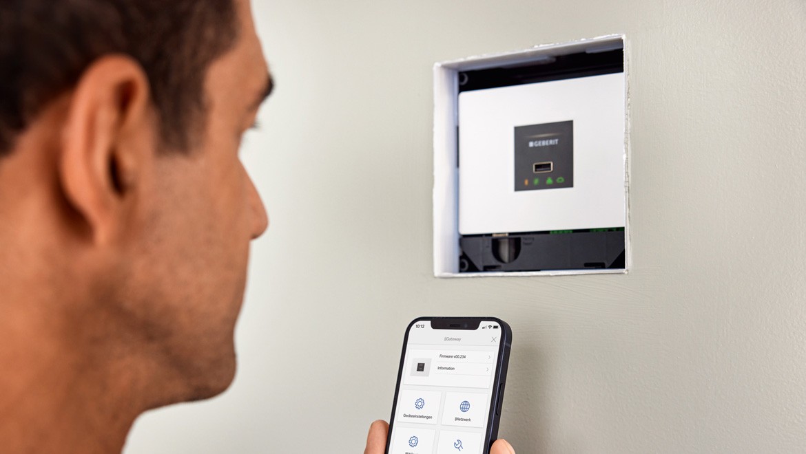 Programmierung des Gateway über die Geberit Control App
