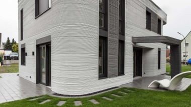 Deutschlands erstes Wohnhaus aus dem 3D-Drucker im nordrhein-westfälischen Beckum