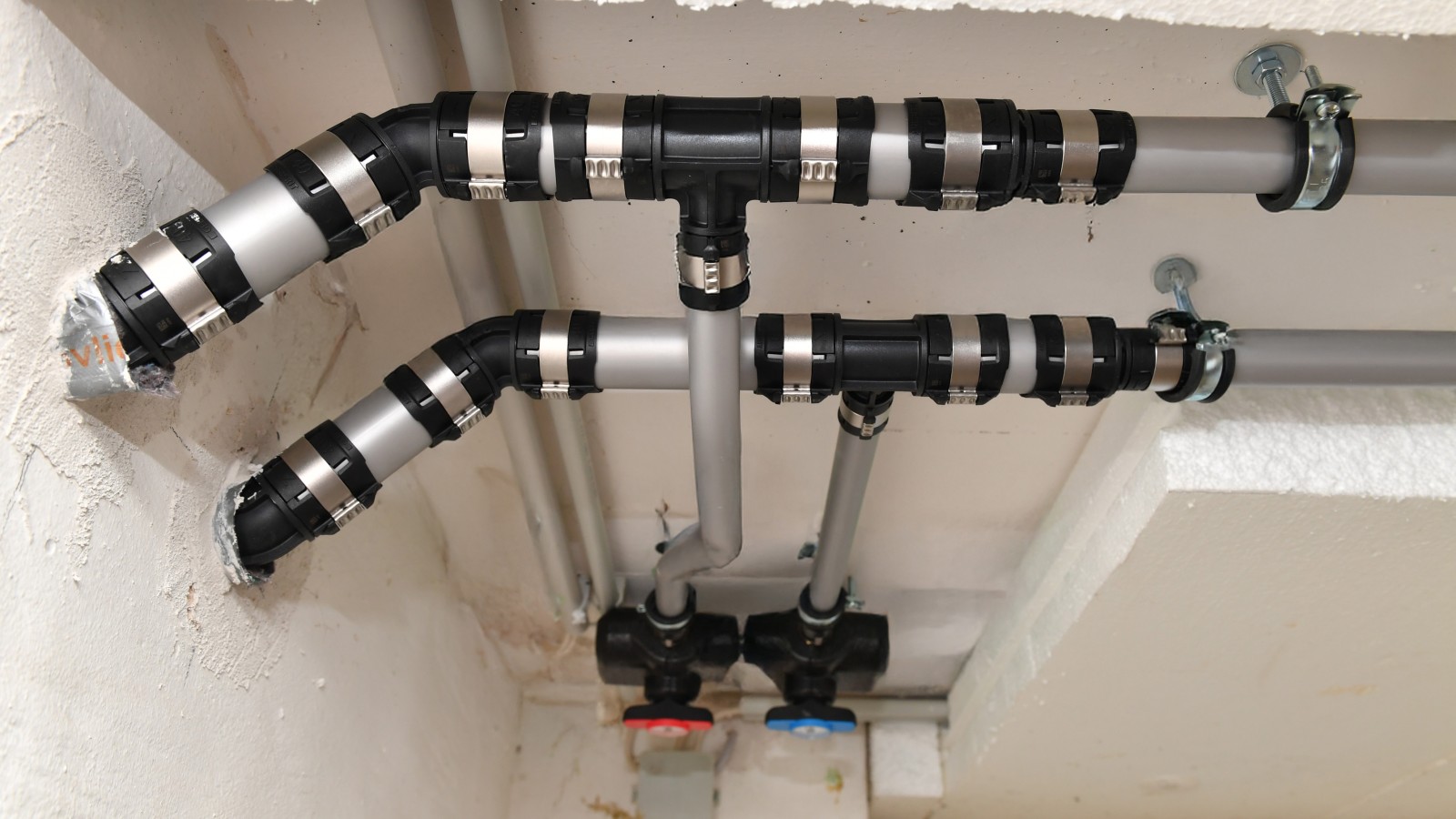 Geberit FlowFit Fittinge nach erfolgreicher Verpressung