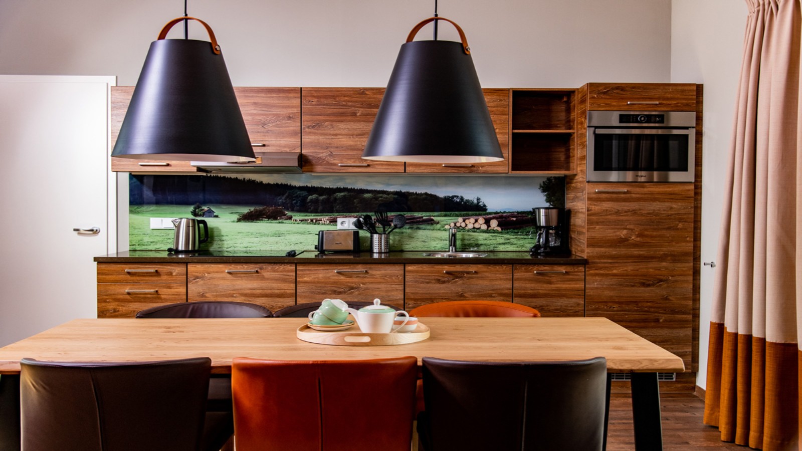 Essküche in einem Ferienhaus im Center Parcs Park Leutkirch