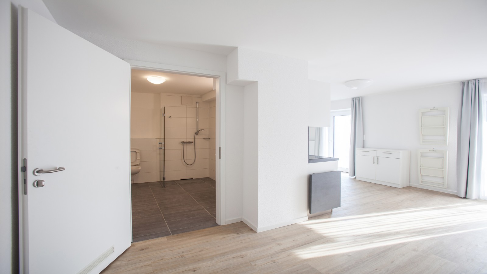 24 der insgesamt 137 Mikroapartments im Cubus130 sind auch für Menschen im Rollstuhl gut geeignet