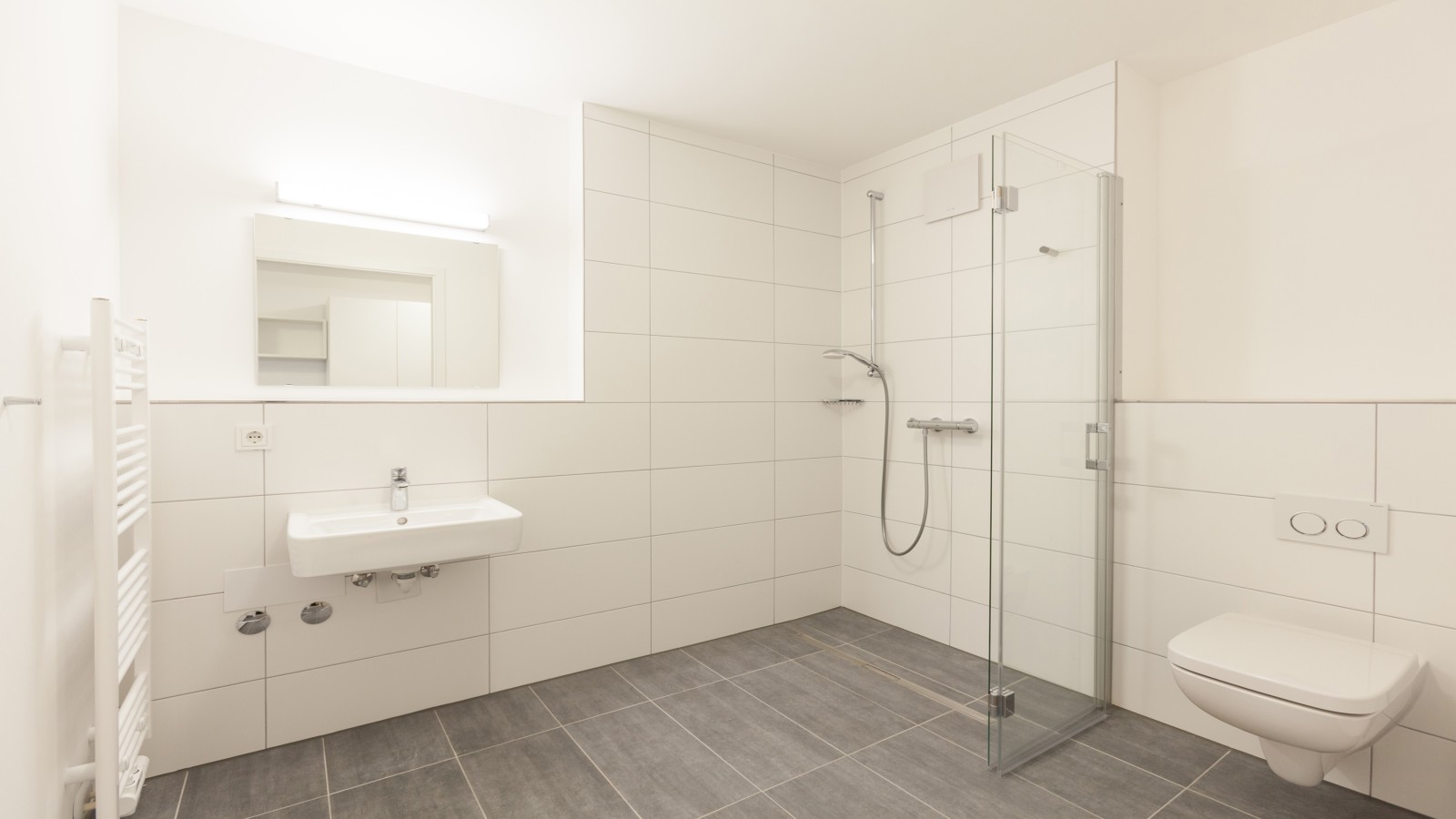 Barrierefreien Bäder im Cubus130 in Frankfurt am Main