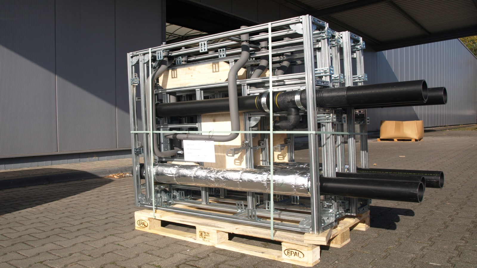 Industriell vorgefertigte Installationssysteme Geberit GIS IV, Foto: Norbert Mirgel/Geberit Industriell vorgefertigte Installationssysteme Geberit GIS IV, Foto: Norbert Mirgel/Geberit