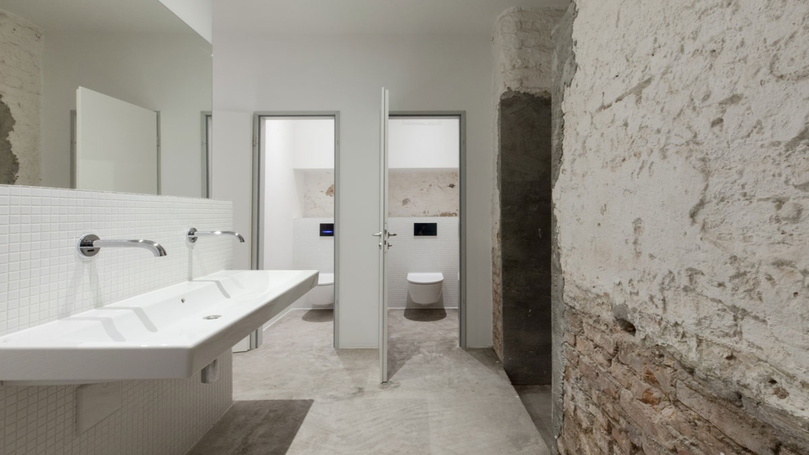 Geberit Doppelwaschtisch Geberit iCon, Geberit Wand-WC iCon Geberit Doppelwaschtisch Geberit iCon, Geberit Wand-WC iCon