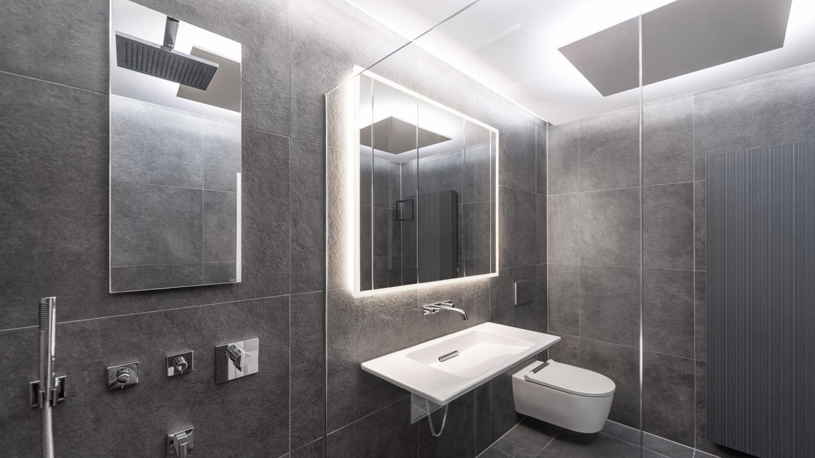 Das kleine Musterbad präsentiert sich als „Bad der Zukunft“