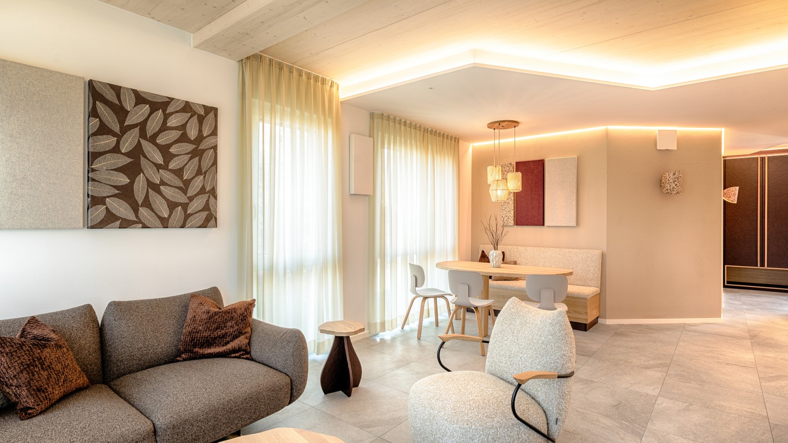 Wohnzimmer in der Inara Suite Wohnzimmer in der Inara Suite