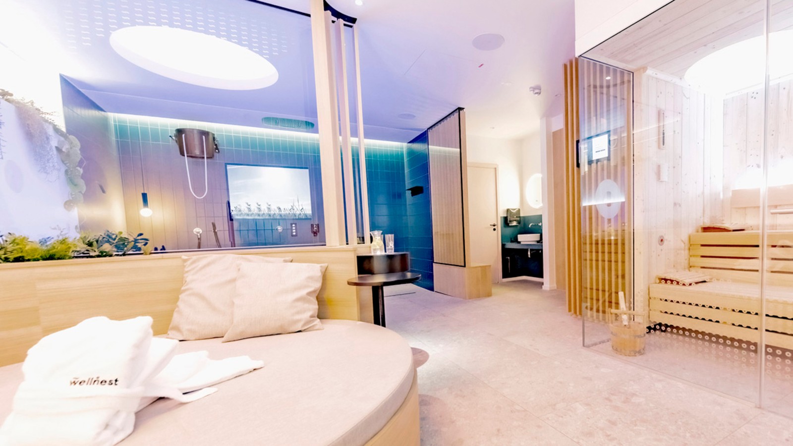 Eines der 18 Rückzugsorte der Wellness-Oase wellnest in Bonn. Eines der 18 Rückzugsorte der Wellness-Oase wellnest in Bonn.