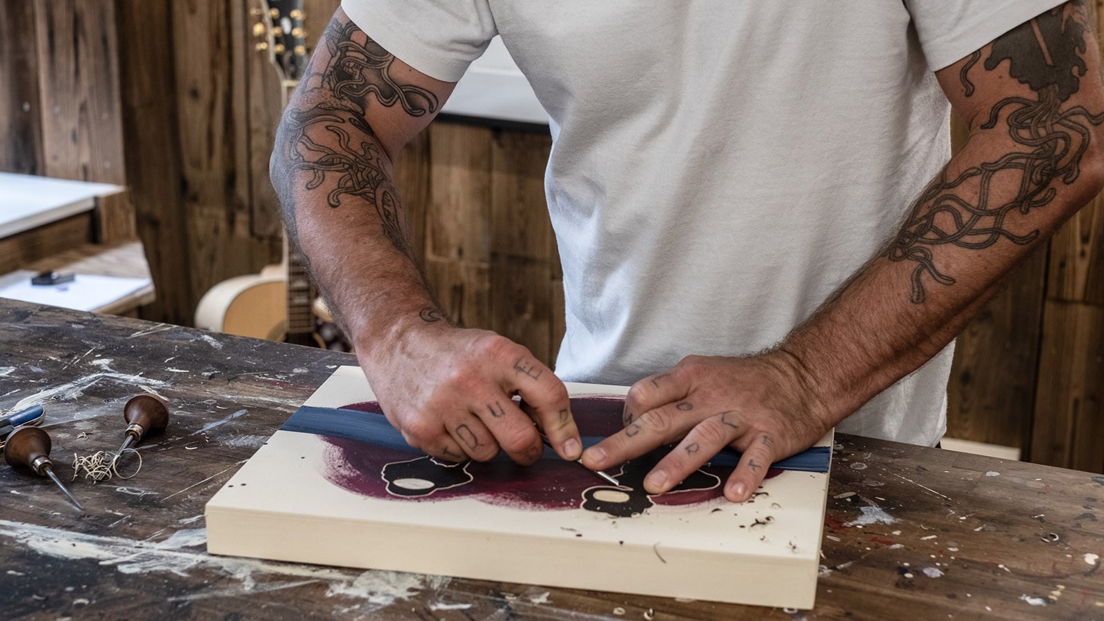 Betätigungsplatte Sigma50 als Kunst-Edition in der Entstehung Betätigungsplatte Sigma50 als Kunst-Edition in der Entstehung