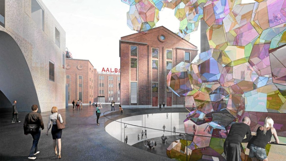 Das geplante Kunst- und Kulturprojekt „Cloud City“ in der alten Spirituosenfabrik von Aalborg, unterstützt von Martin Nielsen. (© Martin Nielsen) Das geplante Kunst- und Kulturprojekt „Cloud City“ in der alten Spirituosenfabrik von Aalborg, unterstützt von Martin Nielsen. (© Martin Nielsen)