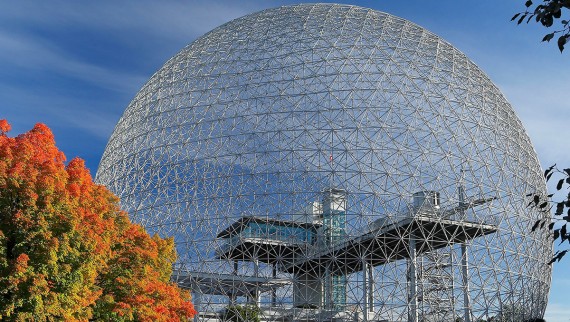 US-Pavillon Biosphère zur Expo 67 von R. Buckminster Fuller