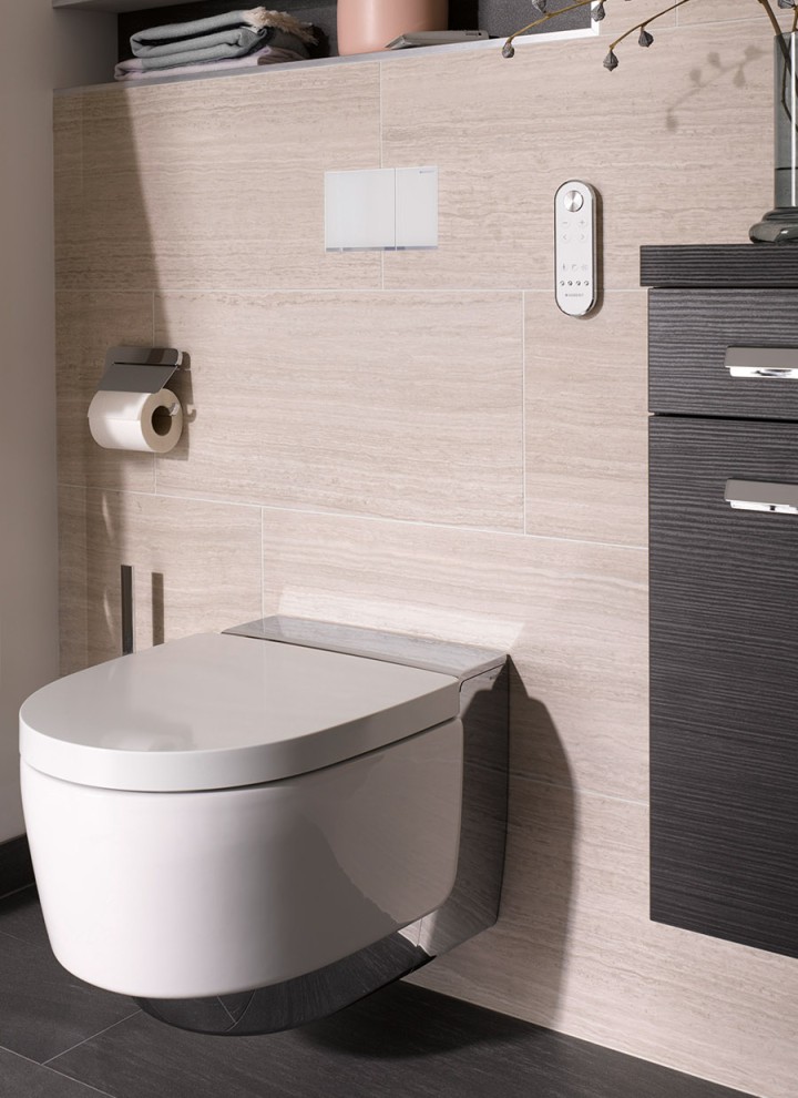 Dusch-WC Geberit AquaClean Mera, Betätigungsplatte Geberit Sigma70 Dusch-WC Geberit AquaClean Mera, Betätigungsplatte Geberit Sigma70