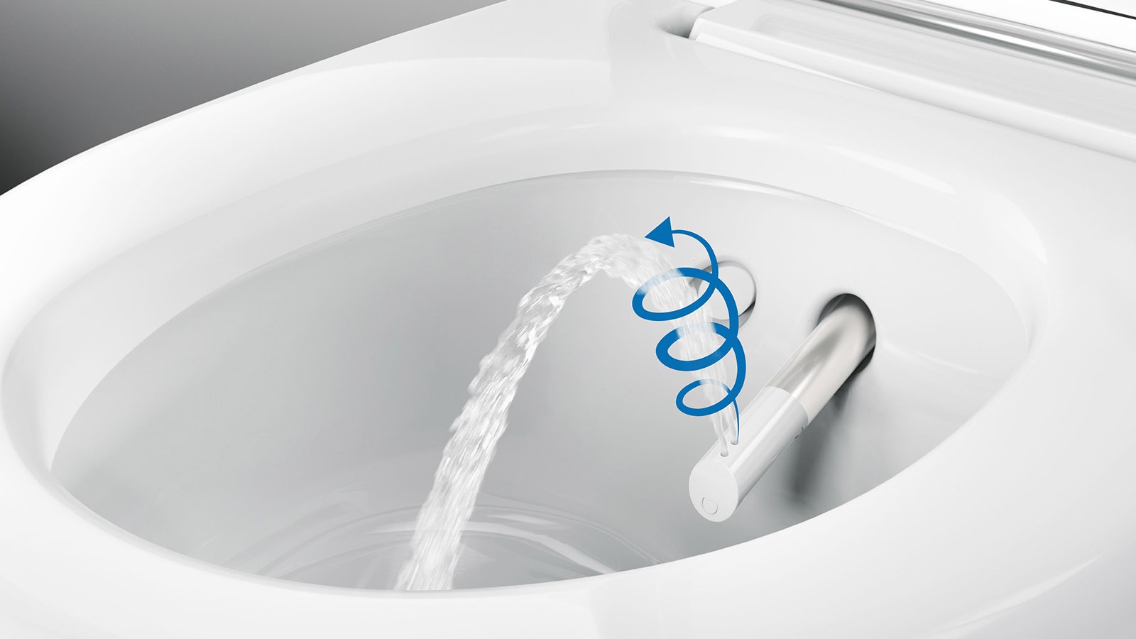 Geberit AquaClean WhirlSpray-Duschtechnologie