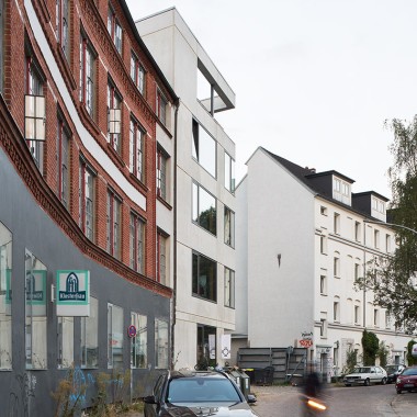 Atelierhaus in der Gaussstraße in Hamburg, © Stephan Baumann