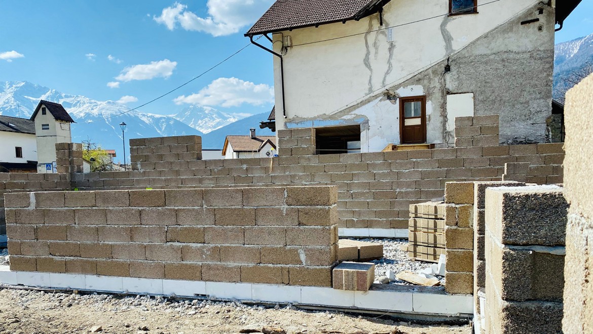 Bauen mit Hanfsteinen in Südtirol