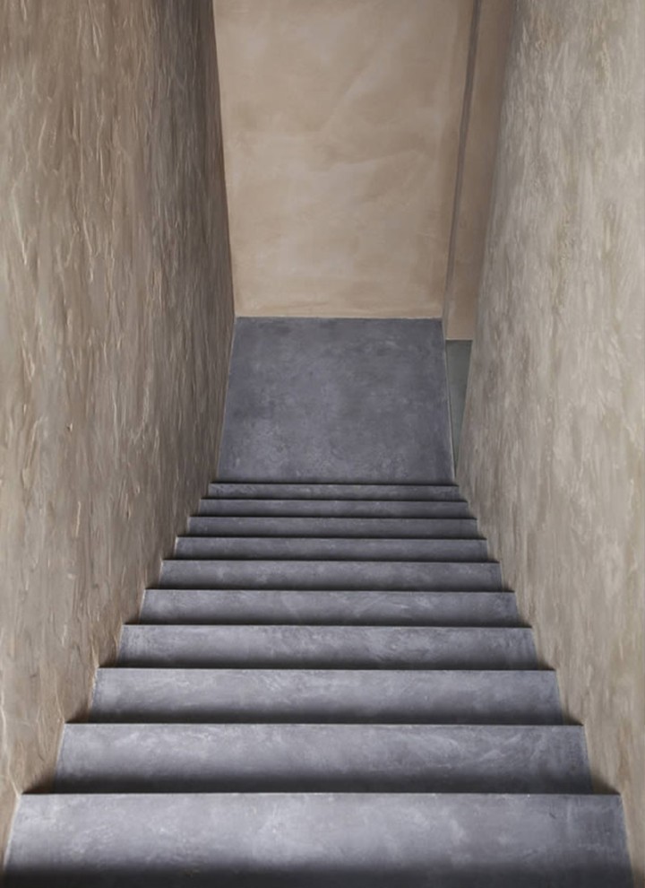 Treppe mit Betonputz Treppe mit Betonputz