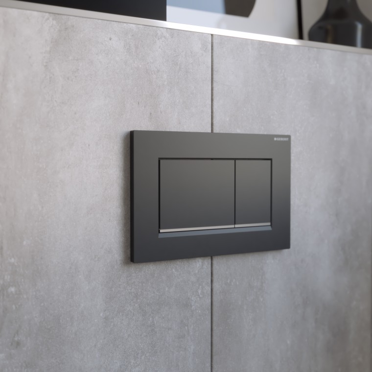 Geberit Betätigungsplatte Sigma30 in schwarz Geberit Betätigungsplatte Sigma30 in schwarz