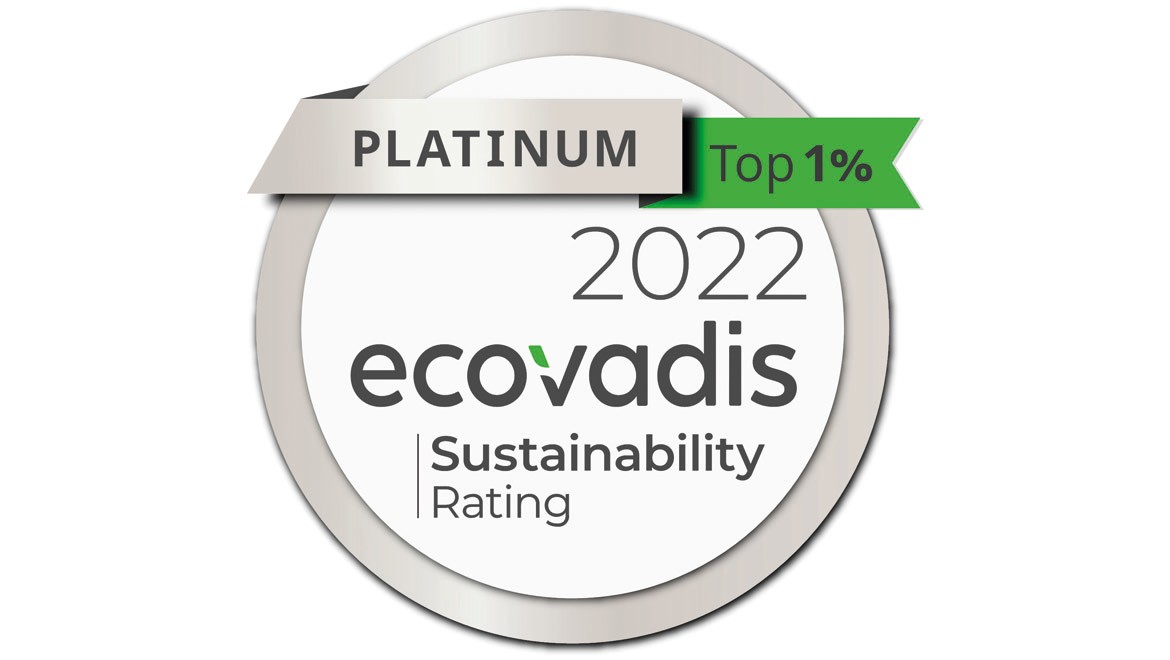 Mit dem Platin-Zertifikat platziert sich Geberit unter den Top-1-Prozent aller von EcoVadis gelisteten Unternehmen..