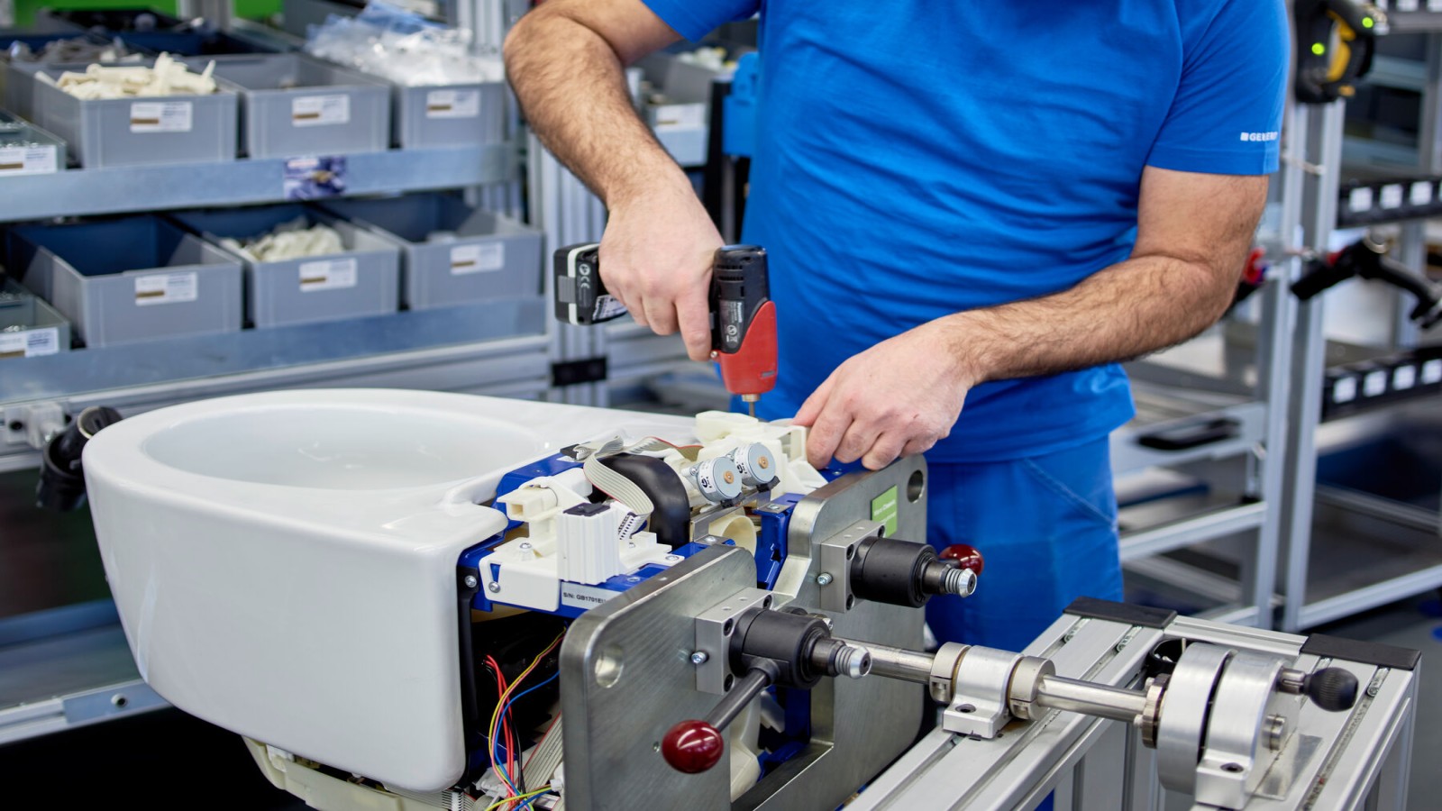 Produktion von Geberit Keramiken