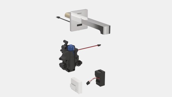 Geberit Brenta Wandarmatur mit autarker Stromversorgung Geberit Brenta Wandarmatur mit autarker Stromversorgung