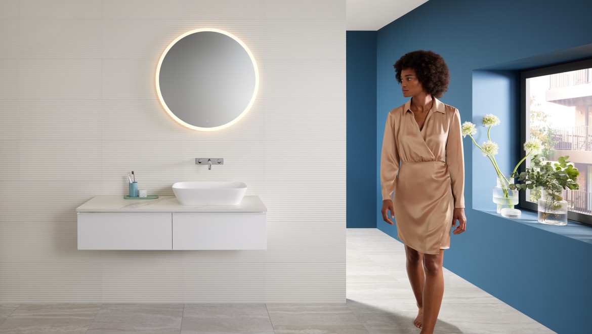 Mix & Match: Geberit ONE Aufsatzwaschtisch mit iCon Waschtischunterschrank Mix & Match: Geberit ONE Aufsatzwaschtisch mit iCon Waschtischunterschrank