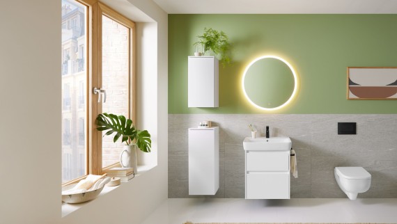 Geberit Renova Plan Badserie für das Objektgeschäft und Privatbad