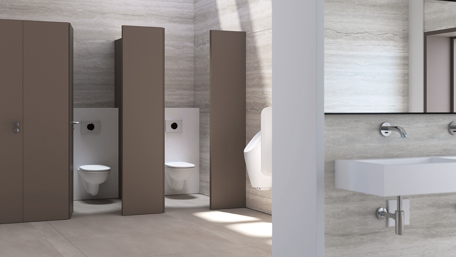 Barrierefreie Geberit WC-Lösung