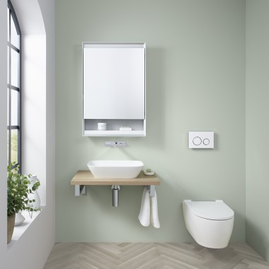 Gästebad mit Geberit ONE Waschplatz Gästebad mit Geberit ONE Waschplatz