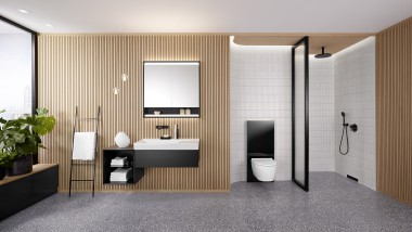 Badserie Geberit ONE mit Geberit Monolith Badserie Geberit ONE mit Geberit Monolith