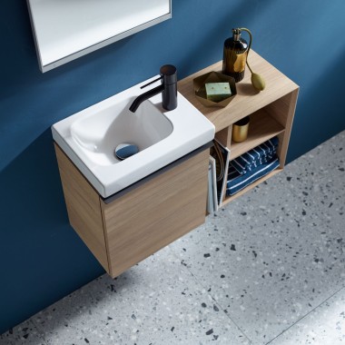 Geberit iCon Handwaschbecken mit Unterschrank fürs Gästebad Geberit iCon Handwaschbecken mit Unterschrank fürs Gästebad
