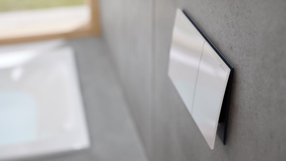 Geberit Sigma70 Glas weiß Geberit Sigma70 Glas weiß